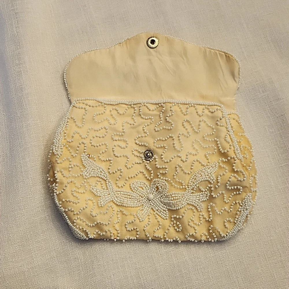 Walborg Vintage 1940's Hand Beaded Clutch, $55